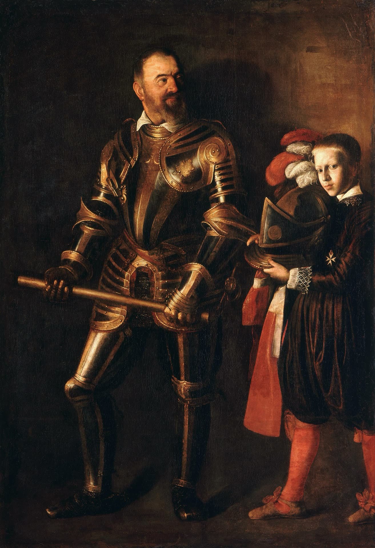 Bildnis des Alof de Wignacourt mit seinem Pagen, Caravaggio, c. 1607–1608