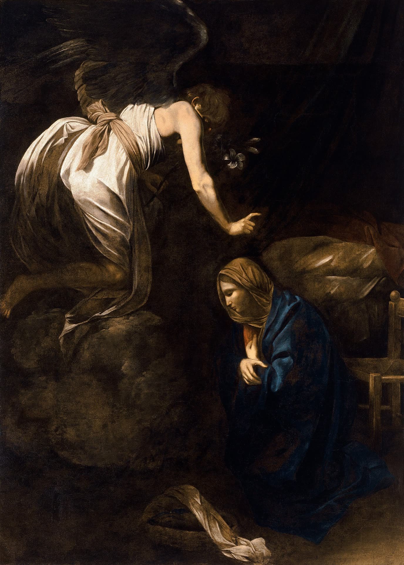 L'Annonciation, Caravaggio, c. 1608
