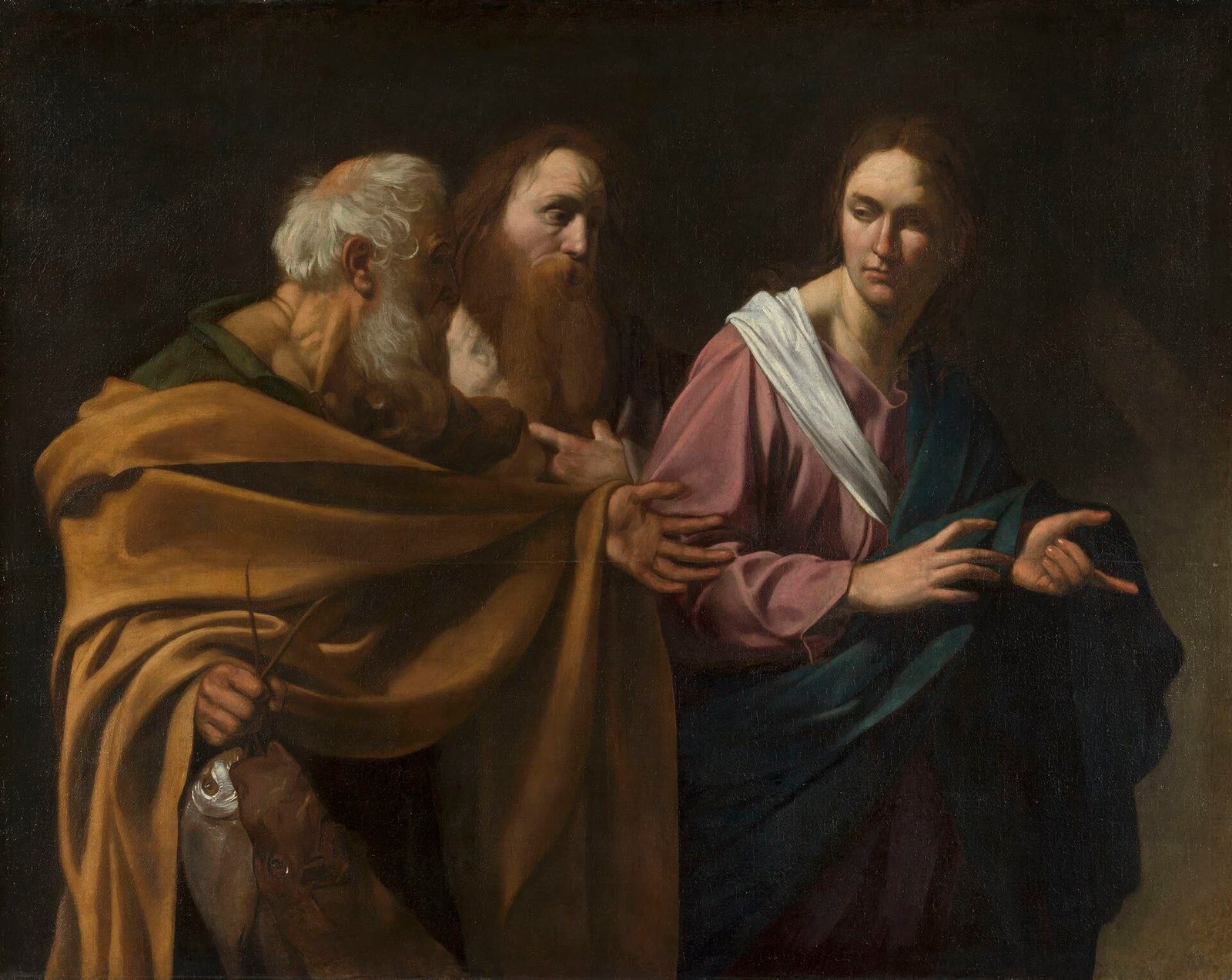 The Calling of Saints Peter and Andrew, Caravaggio, c. 1604