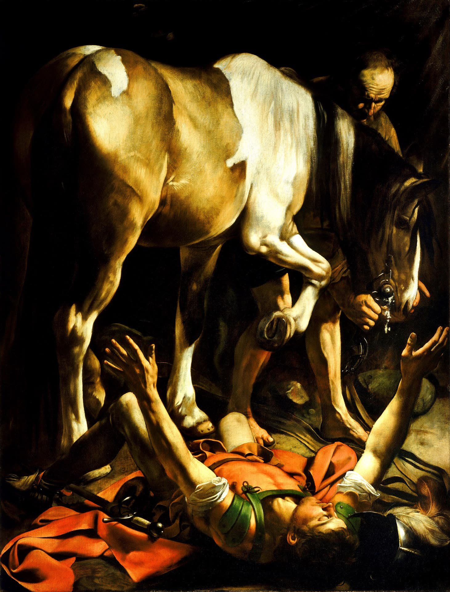 La conversión de san Pablo, Caravaggio, 1601