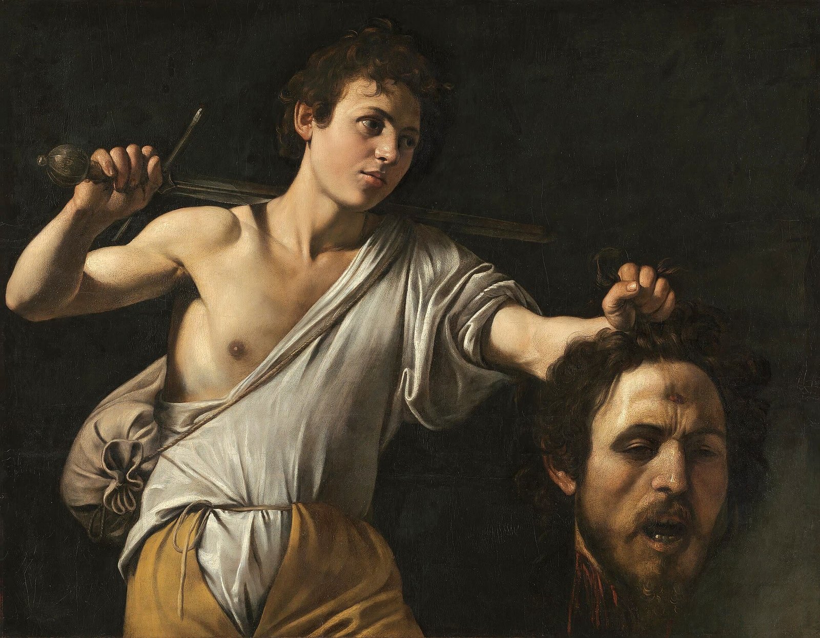Davide con la testa di Golia (Vienna), Caravaggio, c. 1606–1607