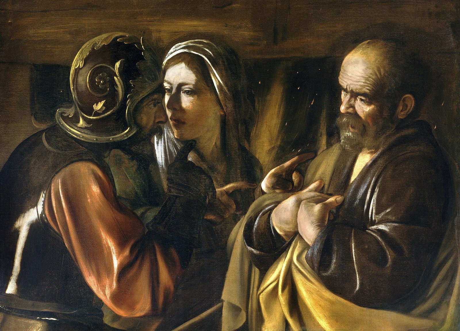 Negazione di san Pietro, Caravaggio, 1610