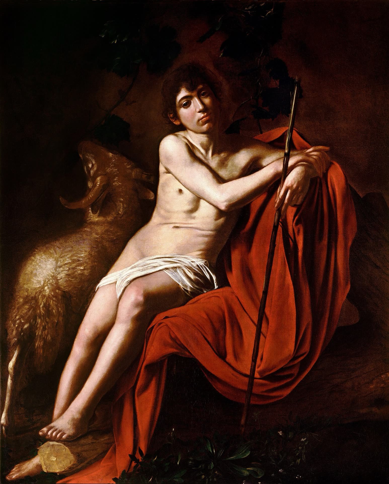 San Giovanni Battista (Galleria Borghese), Caravaggio, c. 1610