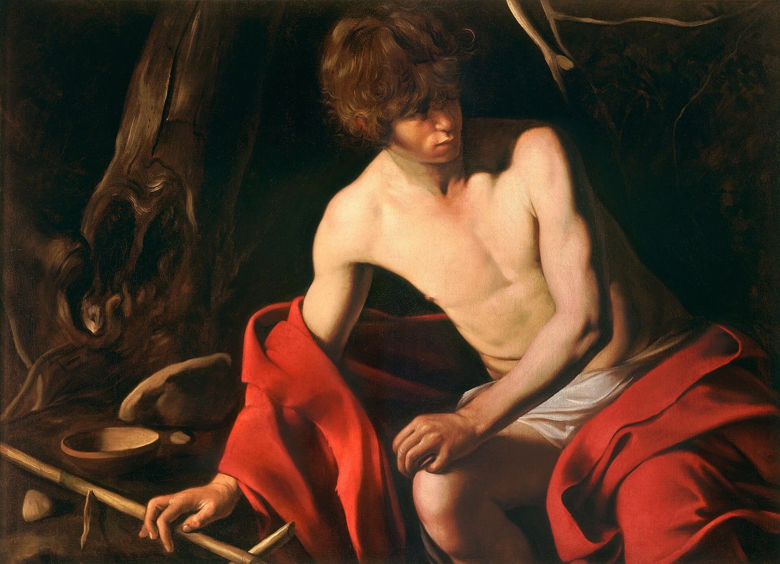 Saint John the Baptist (Galleria Corsini), Caravaggio, c. 1604