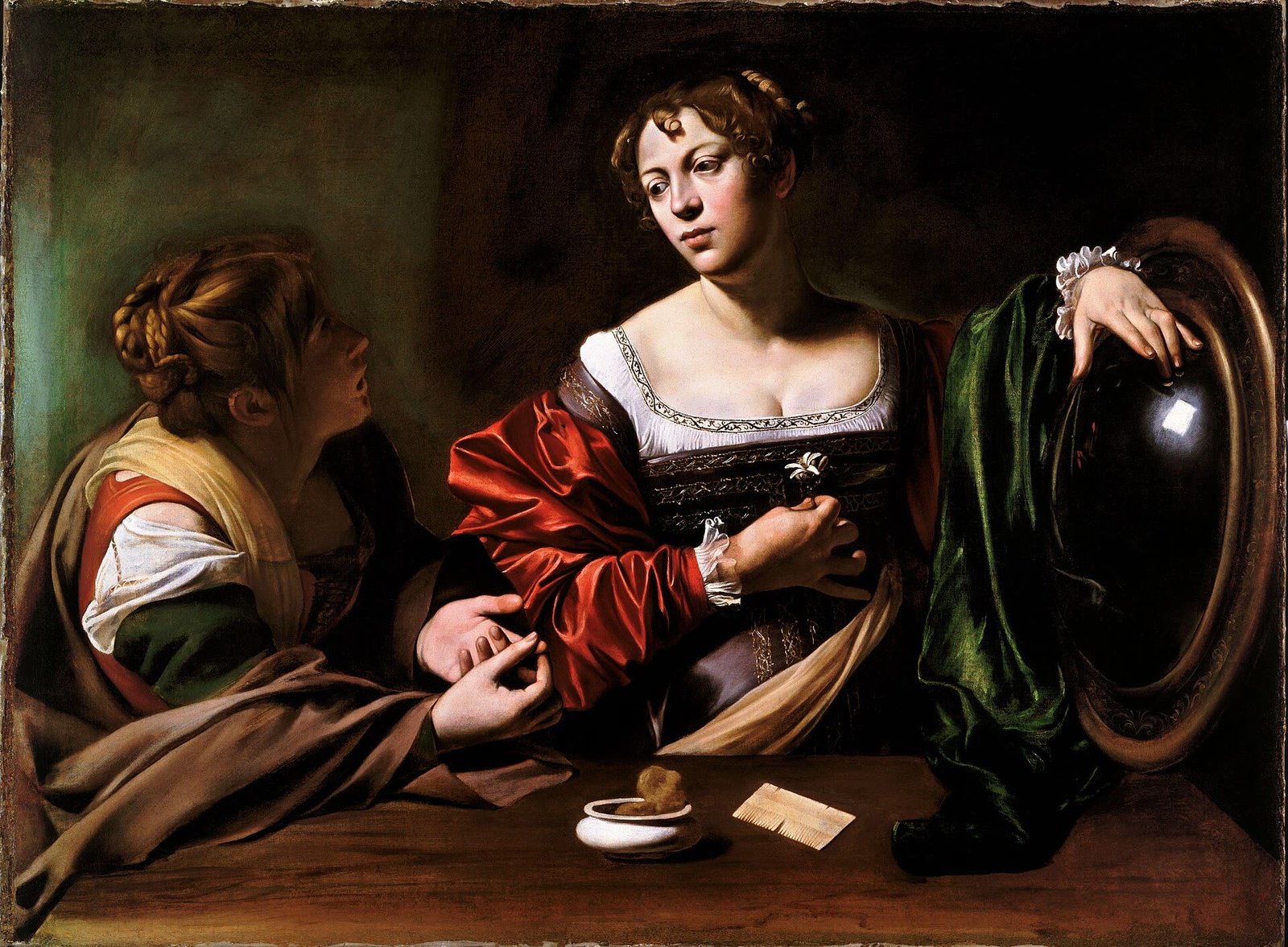 Martha und Maria Magdalena, Caravaggio, c. 1598
