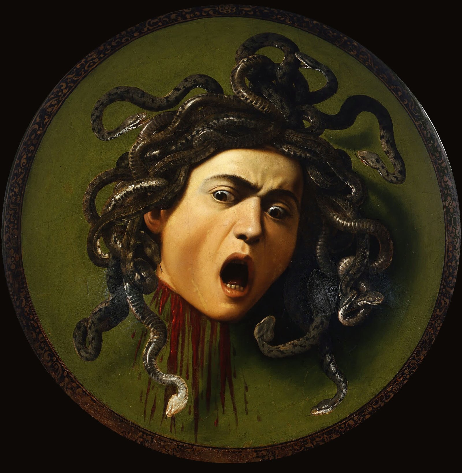 Medusa, Caravaggio, c. 1597