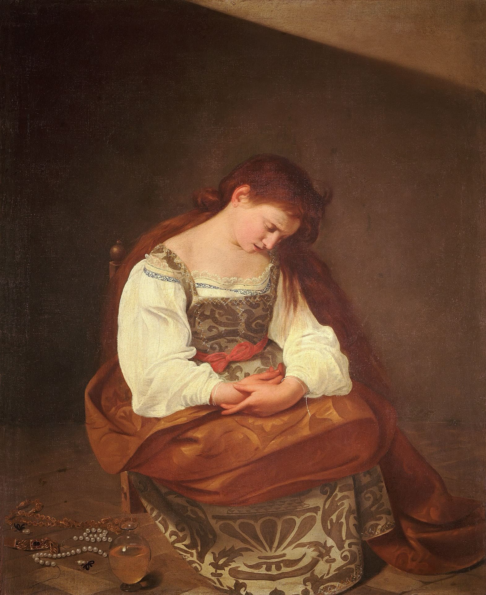 Magdalena penitente, Caravaggio, c. 1595–1597