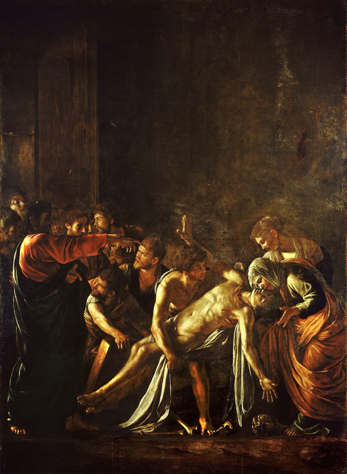 La Résurrection de Lazare, Caravaggio, 1609