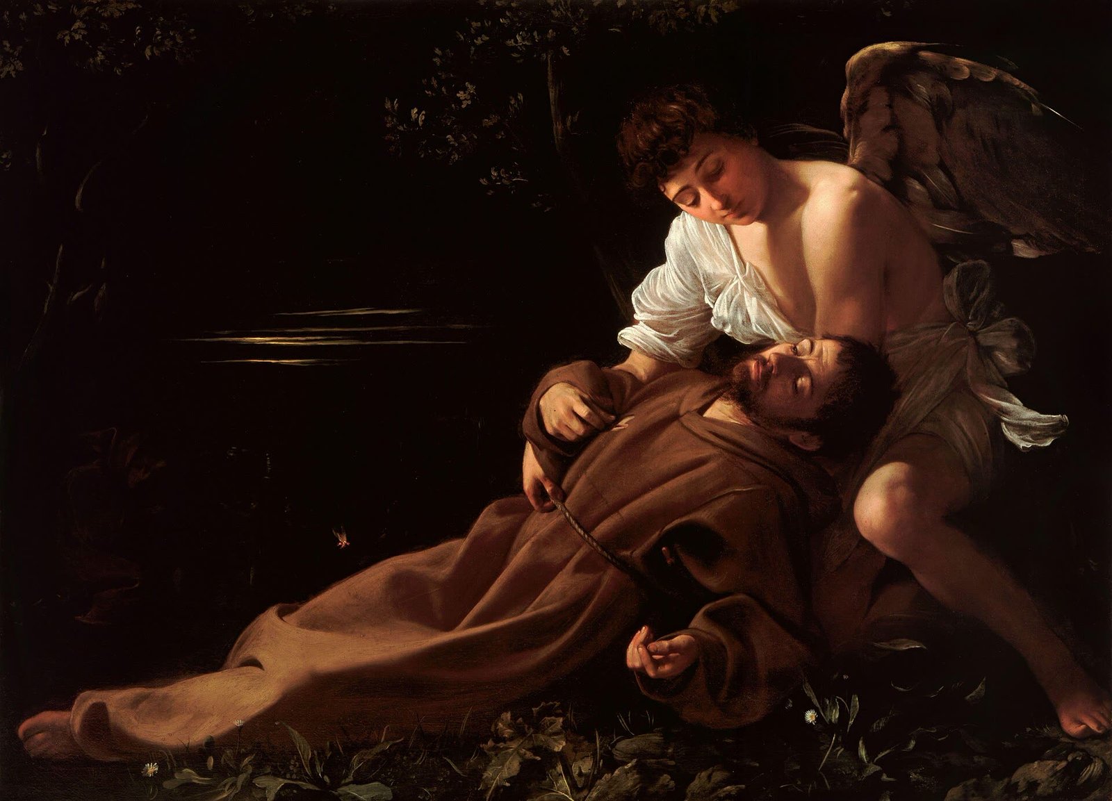 Saint Francis of Assisi in Ecstasy, Caravaggio, c. 1595