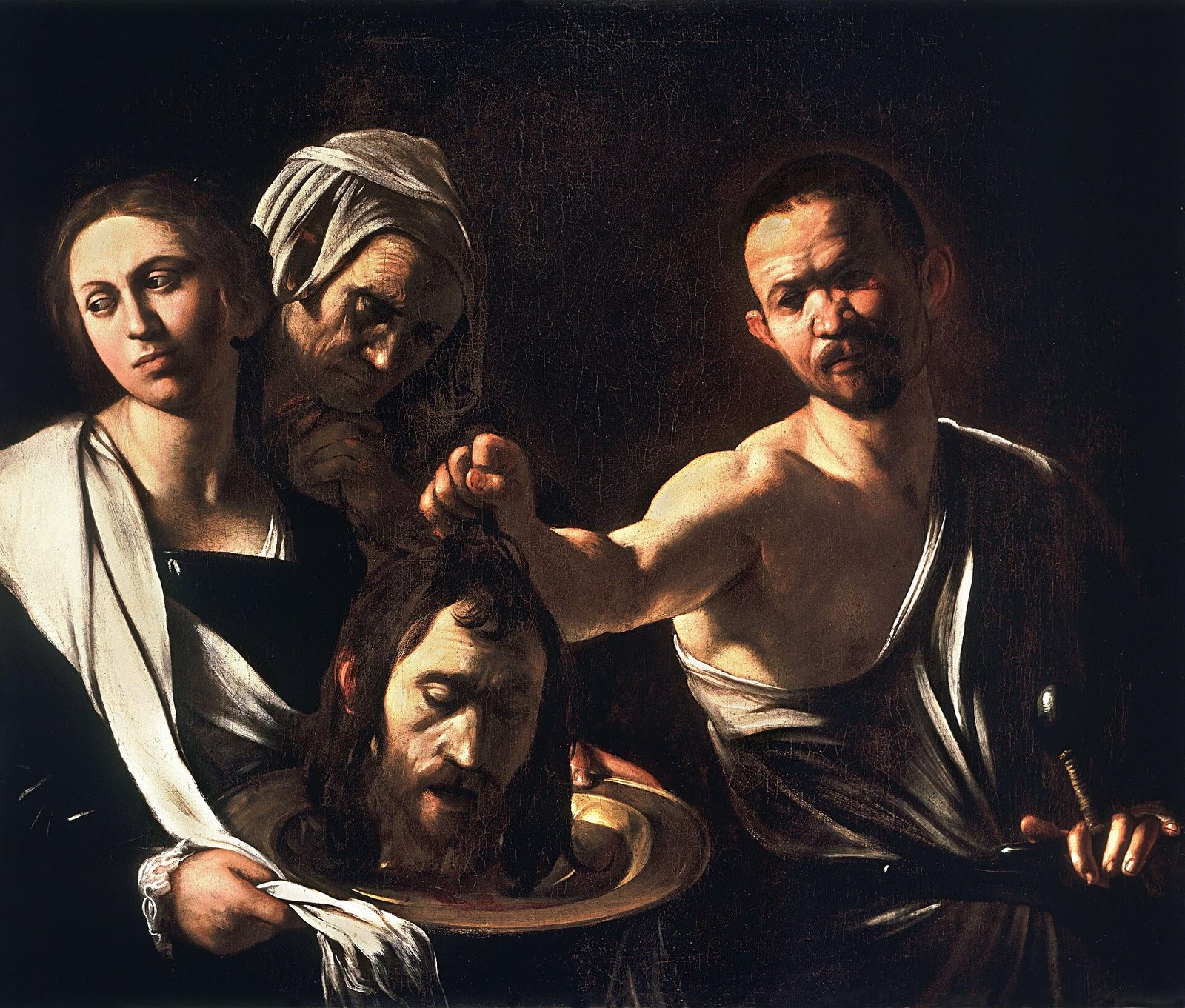 Salomé con la cabeza del Bautista (Londres), Caravaggio, c. 1607
