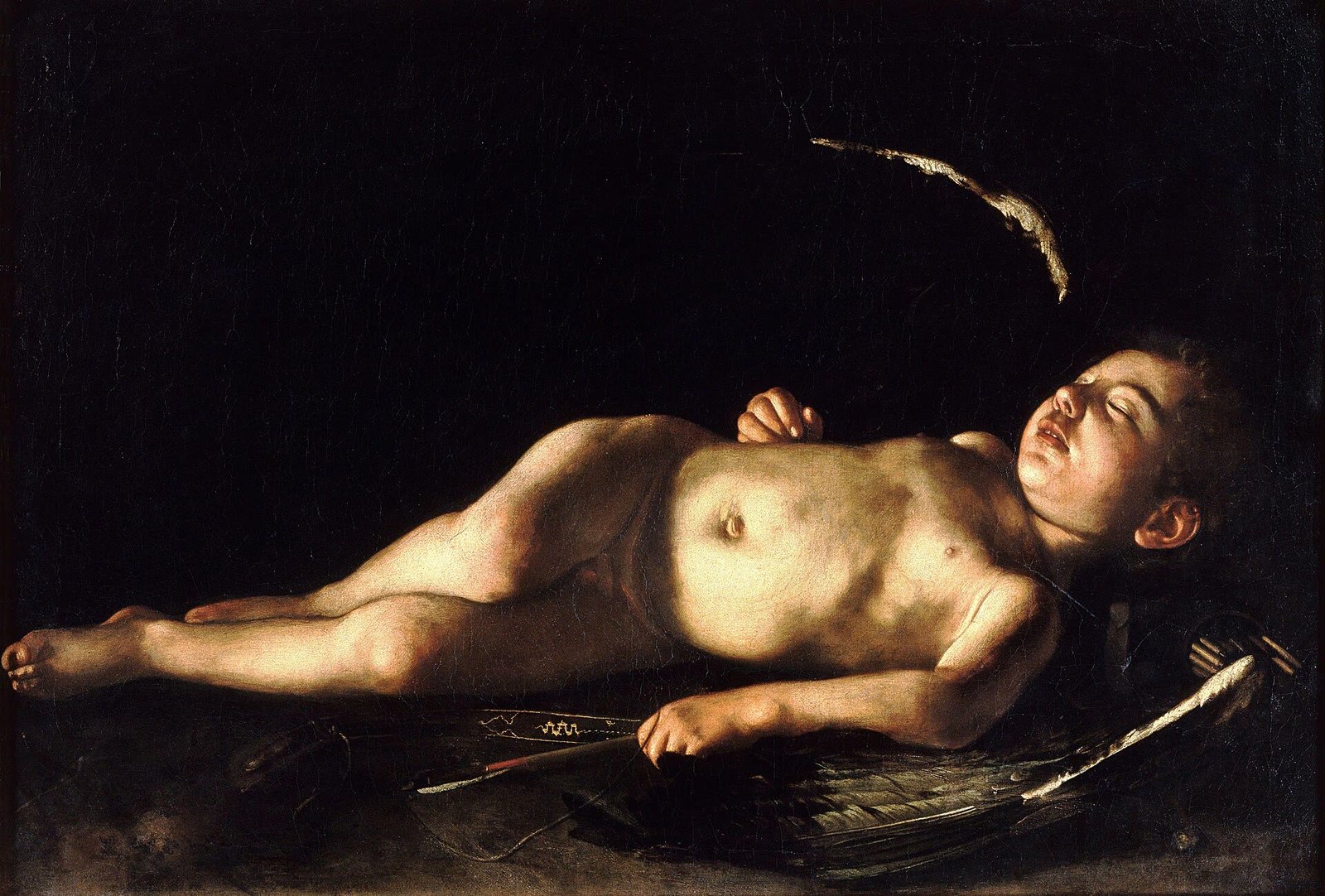 Sleeping Cupid, Caravaggio, 1608